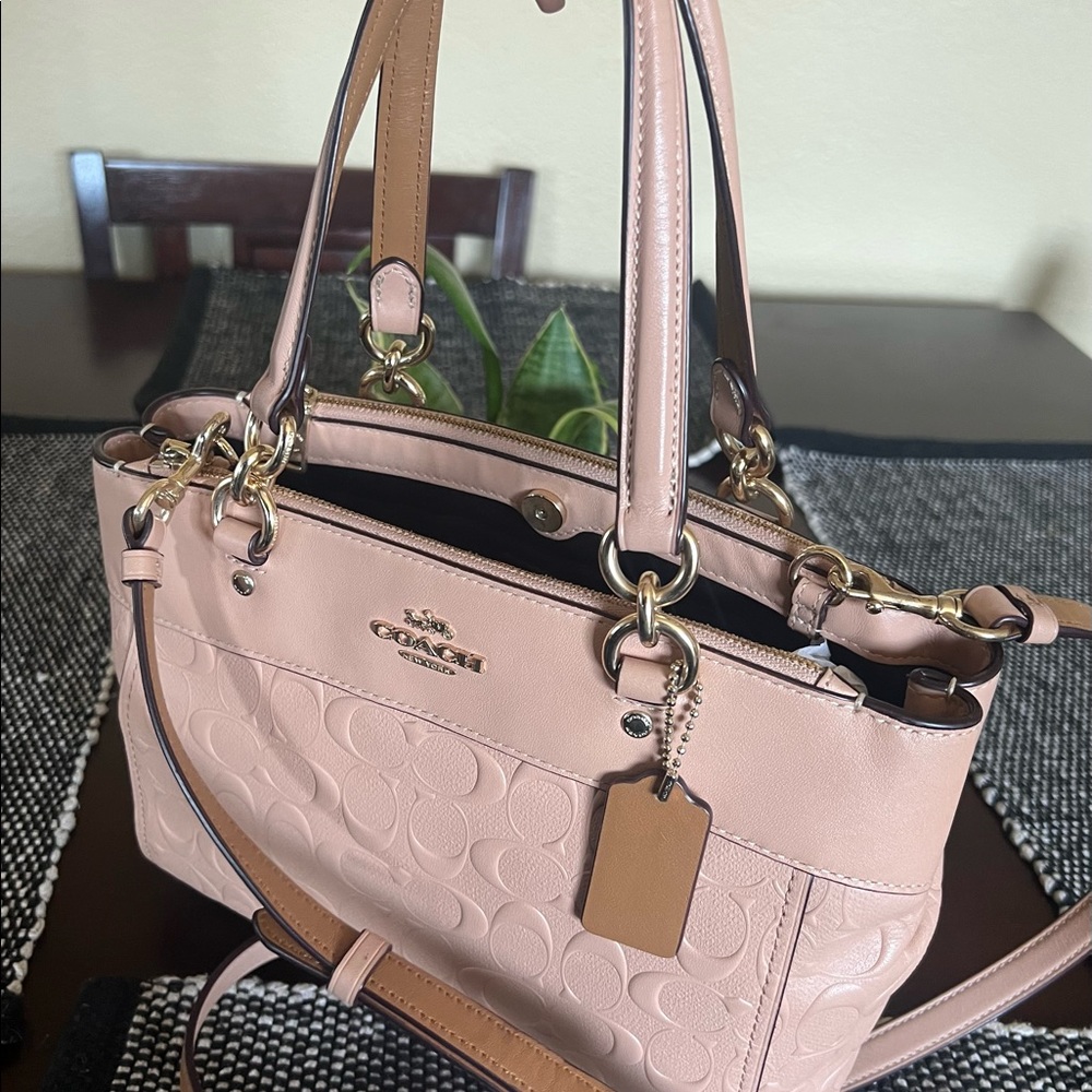 Coach Small Brooke Carryall in Nude Pink